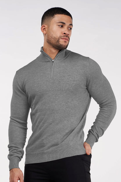 THE SANTONI HALF ZIP SWEATER